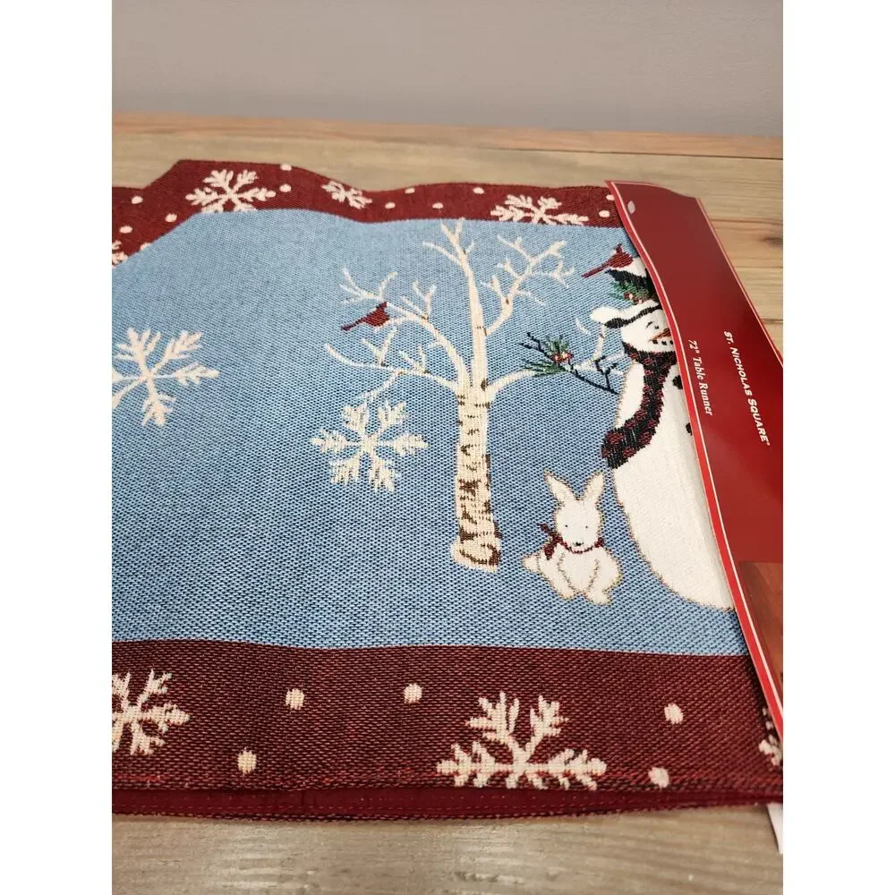 Snowmen Winter Table Runner 72